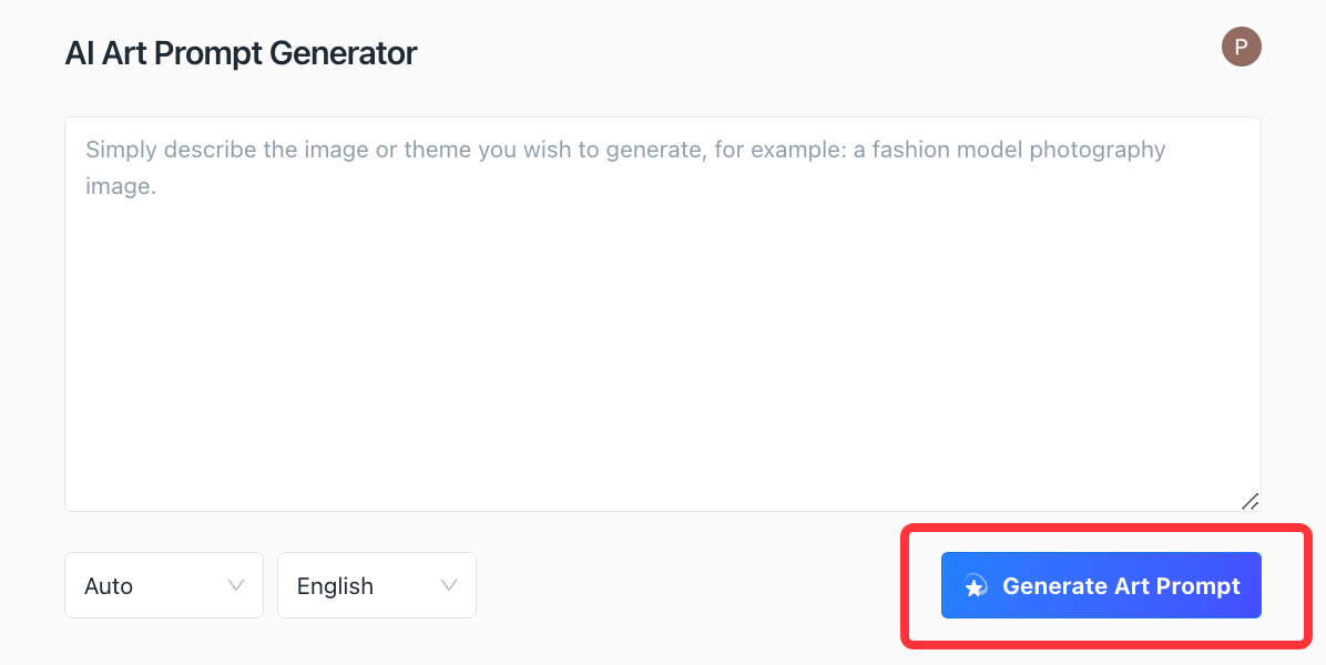Click "Generate prompt"