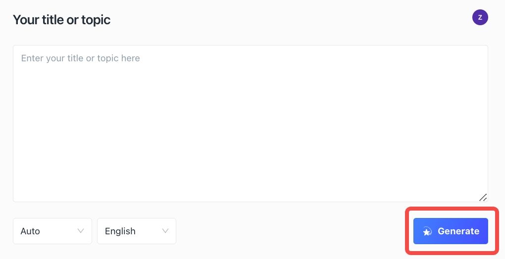 Click "Generate" and wait for the magic