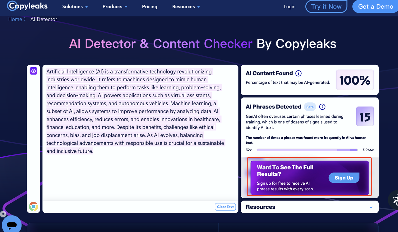 Copyleaks AI Detector & Content Checker