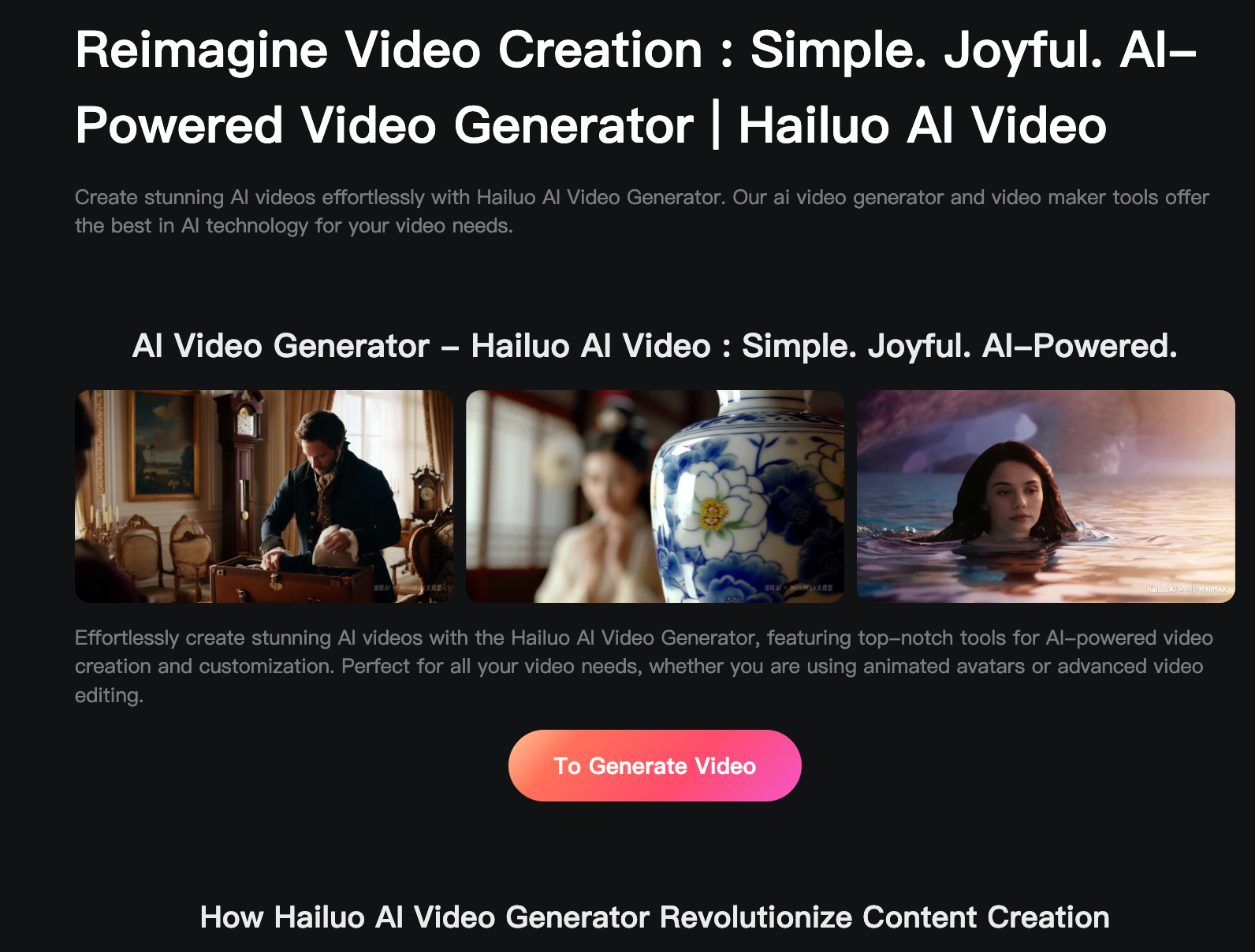 Hailuo AI Video